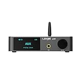 LOXJIE A30 MA12070 Desktop-Stereo-Audio-DAC- und HiFi-Kopfhörerverstärker-Unterstützung APTX NJW1194 Bluetooth 5.0 mit Fernbedienung