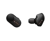 Sony WF-1000XM3 vollkommen kabellose Bluetooth Kopfhörer / Earbuds mit aktiver Geräuschunterdrückung zum Telefonieren u. Musikhören, Amazon Alexa - incl. Ladecase für mehr Akku, Schwarz, Einheitsgröße