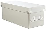 Leitz Click & Store WOW CD Aufbewahrungsbox mit Deckel und Druckknöpfen, aus hochwertiger Hartpappe mit laminierter Oberfläche, weiß, 60410001