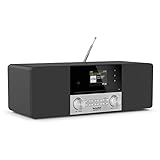 TechniSat DIGITRADIO 3 IR - Stereo DAB Radio Kompaktanlage (DAB+, UKW, CD-Player, Bluetooth, Internetradio, USB, Kopfhöreranschluss, AUX-Eingang, Radiowecker, 20 Watt RMS) schwarz