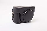vhbw Kamera Hülle Tasche Polyurethan schwarz kompatibel mit Sony Cybershot DSC-HX30, DSC-HX50, DSC-HX50V, DSC-HX60