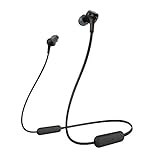Sony WI-XB400B kabellose In-Ohr Kopfhörer (eingebauter Sprachassistent, Neckband Design, Bluetooth 5.0, NFC, Headset mit Mikrofon für Telefon & PC/Laptop) schwarz