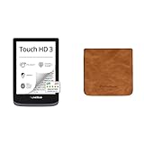 PocketBook e-Book Reader 'Touch HD 3' (16 GB Speicher; 15,24 cm (6 Zoll)) - Metallic Grey & Cover Shell für Touch HD 3, Touch Lux 4, Basic Lux 2, Light-Brown