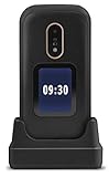 Doro 6060 - GSM Mobiltelefon im eleganten Klappdesign (3 MP Kamera, 2,8 Zoll (7,11cm) Display, GPS, Bluetooth) schwarz