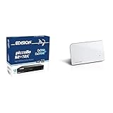 Edision PICCOLLO S2+T2/C Combo Receiver H.265/HEVC (DVB-S2, DVB-T2, DVB-C,) CI Full HD USB schwarz & Oehlbach Scope Vision DVB-T2 HD Antenne - Digitale Zimmerantenne - USB Strom - Weiß