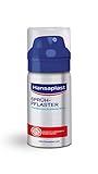 Hansaplast Sprühpflaster (32,5 ml), transparentes Pflasterspray für unsichtbaren Schutz, wasserfestes und atmungsaktives Pflaster für kleine Schnitt- und Schürfwunden