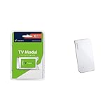 freenet TV CI+ Modul inkl. 12 Monate freenet TV Guthaben für Antenne DVB-T2 HD & Oehlbach Scope Vision 5G DVB-T2 HD Antenne - Digitale Zimmerantenne - Jetzt mit 5G Filter, Weiß