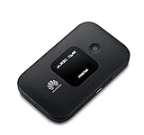 HUAWEI E5577-320 WIR-Hotspot (4G/LTE bis zu 150Mbit/s Download/ 50Mbit/s Upload, Hotspot, Cat4, 1500mAh Akku, LCD Display, kompatibel mit europäischen SIM Karten) schwarz
