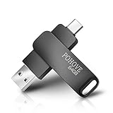 USB Stick 64GB 3.0, OTG USB C Speicherstick 64gb Type C/USB 3.0 Flash Drive 64 GB Für MacBook Pro, Android Handy, Pad, Laptop UND Computer (Schwarz)