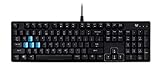 Predator Aethon 300 Gaming Keyboard (mechanische QWERTZ-Tastatur, Intensive Teal Blue Beleuchtung, 9 Lichteffekte, Anti-Ghosting-Unterstützung, 1,8m Kabellänge) schwarz