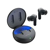 LG TONE Free DT90Q In-Ear Bluetooth Kopfhörer mit Dolby Atmos-Sound, MERIDIAN-Technologie, ANC (Active Noise Cancellation) & UVnano+, Schwarz [Modelljahr 2022]