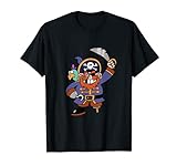 Pirat Ahoi Avast ye! Schädel & Knochen beängstigend Ahoi T-Shirt