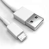 Micro-USB Ladekabel für TP-Link Neffos C5 Max Weiß 1 m Handy Schnellladekabel Datenkabel