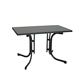 Ribelli Klapptisch Esstisch Gartentisch 110x70x70cm - klappbarer Tisch für den Garten, als Beistelltisch oder Campingtisch mit Niveauregulierung witterungsbeständig
