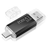 POHOVE USB C Speicherstick 32gb, Mini USB Stick 32gb 2-in-1 Type C USB 2.0 Flash Drive 32 GB Für Samsung, Huawei, Xiaomi, Oneplus, Android Handy, PC, Laptop, Tablet Usw