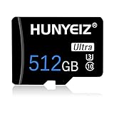 512 GB Micro-SD-Karte mit Adapter Hochgeschwindigkeitskarte Speicherkarte der Klasse 10 für Android-Smartphones/Digital-Action-Kamera/Tablet und Drohne