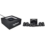 Logitech Z906 3D-Stereo-Lautsprecher (mit 5.1 Dolby Surround Sound, THX, 1000 W, ideal für Fernseher und Wohnzimmereinrichtungen) + Bluetooth Audio Adapter schwarz