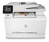 HP Color LaserJet Pro M283fdw Multifunktions-Farblaserdrucker (256MB, Drucker, Scanner, Kopierer, Fax, WLAN, LAN, Duplex, Airprint) weiß, 21 Seiten/Min