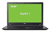 Acer Aspire 3 (A315-51-3140) 39,6 cm (15,6 Zoll HD matt) Multimedia Laptop (Intel Core i3-6006U, 4 GB RAM, 1.000 GB HDD, Intel HD, Win 10) schwarz