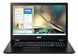 Acer Aspire 3 (A317-52-39K1) Laptop | 17,3 FHD Display | Intel Core i3-1005G1 | 8 GB RAM | 512 GB SSD | Intel UHD Graphics | Windows 10 | QWERTZ Tastatur | schwarz