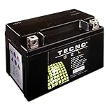 TECNO-GEL Qualitäts Motorrad-Batterie YTZ10-S / YT10B-4 DIN 50901, 12V, 8,5 Ah, 151x87x94 mm inkl. Pfand