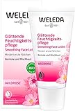 WELEDA Bio Wildrose Glättende Feuchtigkeitspflege, intensiv pflegende Naturkosmetik Gesichtscreme für die Tages- und Nachtpflege, mindert erste Falten und schützt vor Hautalterung (1 x 30 ml)