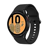 Samsung Galaxy Watch4, Runde Bluetooth Smartwatch, Wear OS, Fitnessuhr, Fitness-Tracker, 44 mm, Black inkl. 36 Monate Herstellergarantie [Exkl. bei Amazon]