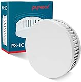 Pyrexx PX-1C • 10 Stück • Funk-Rauchmelder 10 Jahre Batterie vernetzbar mit weiteren Meldern • Magnet-Halterung ohne Bohren und LED-Blinken • Zertifiziert nach Q-Label • Weiß • 10-er Set