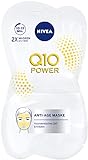 NIVEA Q10 POWER Anti-Falten Gesichtsmaske im 1er Pack (1 x 15 ml), straffende Hautpflege Maske, Gesichtspflege für jünger aussehende Haut 82317-01000-08