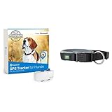 Tractive GPS Tracker für Hunde + Hunter NEOPREN Vario Plus Halsung, Hundehalsband 35/2 (S)