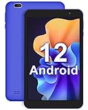 Tablet 8 Zoll Android 12 - TopLuck Tablet PC, 2 GB RAM + 32 GB ROM, 128GB Erweiterbar, Quad-Core Prozessor, 1280 x 800 HD IPS, Dual Kameras, Bluetooth, Wi-Fi, GPS, Type C, Blau
