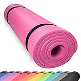 diMio Komfort-Gymnastikmatte Yogamatte in 185x60x1cm, 185x60x1.5cm, 185x90x1.5cm, 200x100x2 mit Tragegurt Phtalatfrei + SGS-geprüft