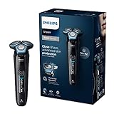 Philips Series 7000 Rasierer Elektrischer Nass- und Trockenrasierer, Bart-, Dreitagebart- und Schnurrbart-Trimmer mit SkinIQ Technologie (Modell S7783/35) Schwarz - Version 2022