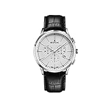 EDOX Herren Chronograph Quarz Uhr mit Leder Armband 10236-3C-AIN