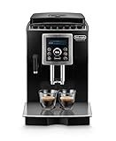 De'Longhi ECAM 23.466.B Kaffeevollautomat mit Milchsystem, Cappuccino und Espresso auf Knopfdruck, Digitaldisplay mit Klartext, 2-Tassen-Funktion, Großer 1,8 Liter Wassertank, Schwarz