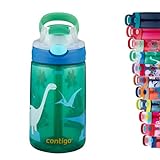 Contigo Kinder Trinkflasche Gizmo Flip Autospout mit Strohhalm, BPA-freie Wasserflasche, auslaufsicher, ideal für Kindergarten, Schule und Sport, 420 ml