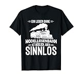 Modellbauer Modelleisenbahn Modellbahn Zug T-Shirt
