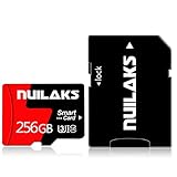 256 GB Micro SD Karte mit Adapter Hochgeschwindigkeits-Speicherkarte der Klasse 10 für Android-Smartphones, Digitalkameras, Tablets, Überwachung und Drohne