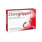 Doregrippin Tabletten 20 Stk, hilft bei Erkältungsschmerzen, Fieber & verstopfter Nase, senkt das Fieber, gut verträglich, für Kinder ab 11 Jahren