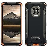 DOOGEE S86 Pro Outdoor Smartphone ohne Vertrag, Infrarot-Stirnthermometer, 8500mAh Akku, 8GB+128GB, IP68&IP69K Wasserdicht Handy, 2W Lautsprecher, 16MP Quad-Kamera, 6.1'' Gorilla Glas NFC Orange