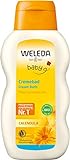 WELEDA Bio Baby Calendula Cremebad, pflegende Naturkosmetik Reinigung für trockene und empfindliche Babyhaut, Pflegebad ohne Tenside für Babys und Kleinkinder (1 x 200 ml)