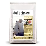 daily choice Basic - 15 kg - Trockenfutter für Hunde - mit Geflügel, Reis und Erbsen - Keine minderwertigen Kohlenhydrate - Weizenfrei - Mit Grünlippmuschel und Chicorée