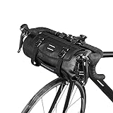 Lixa-da Wasserdicht vorne Fahrrad Tasche, Bike Frontrahmen Lenker Gepäckträger mit Rolle, Dry Bag Top Verschluss 3L-7L verstellbar