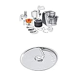 Bosch MUM56340 Küchenmaschine Styline / 900 Watt / Edelstahl-Rührschüssel / Durchlaufschnitzler + Pommes frites-Scheibe aus Edelstahl / für Durchlaufschnitzler zu Bosch Küchenmaschinen