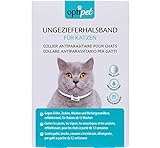 OptiPet 1x Ungezieferhalsband für Katzen, 4 Monate Schutz gegen Flöhe, Zecken,Mücken, Milben, reflektierend, für Katzen ab 12 Wochen