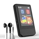 RUIZU Bluetooth MP3-Player mit UKW-Radio, 1,8-Zoll-Touchscreen-MP3-Player mit Lautsprecher, 16 GB verlustfreier HiFi-Musikplayer mit Diktiergerät, E-Book, Arithmetik