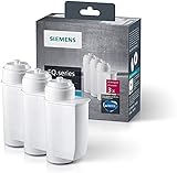 Siemens BRITA Intenza Wasserfilter TZ70033,verringert den Kalkgehalt des Wassers,reduziert geschmacksstörende Stoffe,für Kaffeevollautomaten der EQ.Serie und Einbauvollautomaten,weiß,3 Stück(1er Pack)