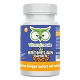 Bromelain Kapseln - hochdosiert - 400 mg / 960 F.I.P - Qualität aus Deutschland - ohne Zusätze - vegan - laborgeprüft - Enzym aus der Ananas - extra stark - Vitamineule®