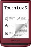 PocketBook e-Book Reader 'Touch Lux 5' (8 GB Speicher; 15,24 cm (6 Zoll) E-Ink Carta Display; SMARTlight; Wi-Fi) RubyRed