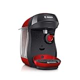 Tassimo Happy Kapselmaschine TAS1003 Kaffeemaschine by Bosch, über 70 Getränke, vollautomatisch, geeignet für alle Tassen, platzsparend, 1400 W, Rot/Antharzit